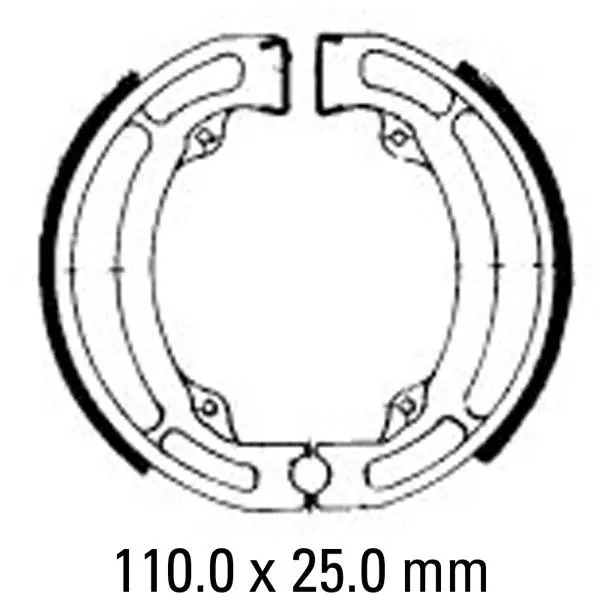 Suzuki Ds80  Jr80 Ferodo Fsb723 Brake Shoes 1