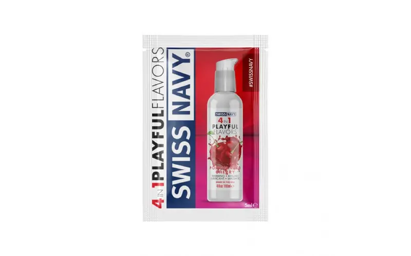 Swiss Navy Poppin Wild Cherry Lube 5Ml Sachets (100 Pack). 1