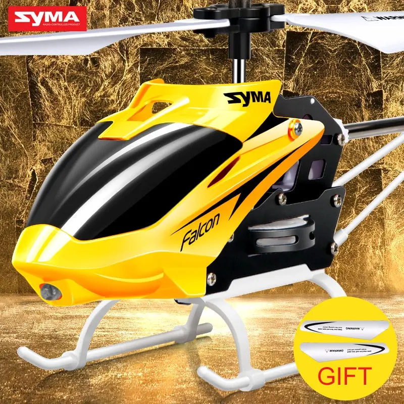 Syma 2Ch W25 Electric Indoor Mini Rc Aircraft Remote Control Helicopter Shatterproof Flying Toys Model 100% Original 1