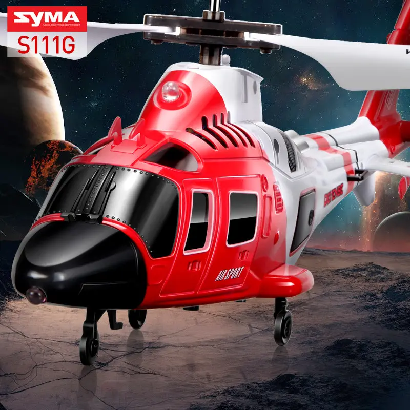 Syma S111g Attack Marines Rc Helicopter With Led Light 3.5Ch Helicopter Remote Control Rc Drone Shatterproof Toys For Children 1