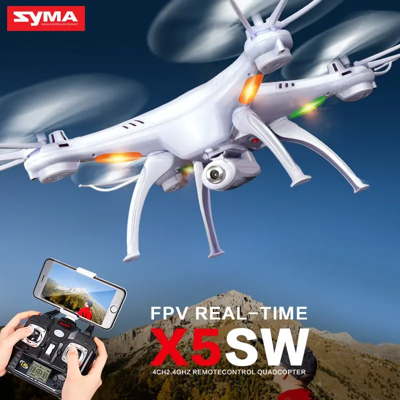 Syma X5sw Drone With Wifi Camera Real-Time Transmit Fpv Hd Camera Dron X5a No Camera Quadcopter Quadrocopter 4Ch Rc Helicopter 1