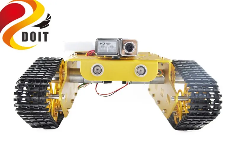 Szdoit T300 Wifi Video Robot Metal Tank Chassis Video Camera Rc Robot For Mobile Phone Control 1