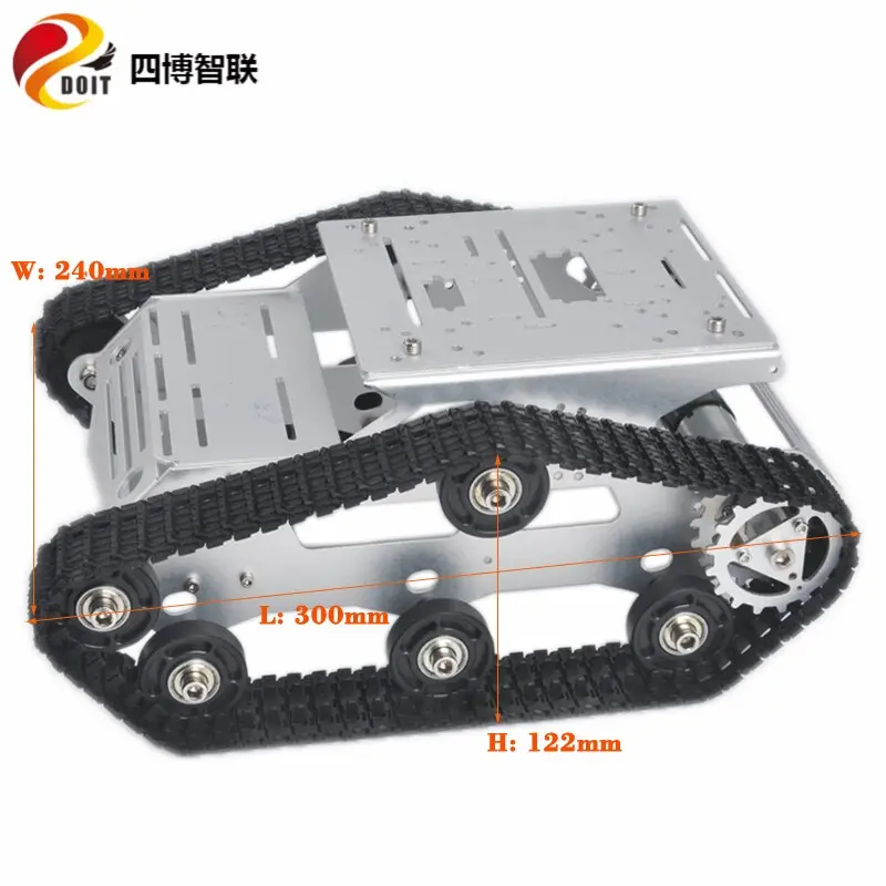 Szdoit Unassembled Yp100 Metal Tank Chassis Kit Multifunction Tracked Crawler Robot Platform Motor Diy For Arduino Competition 1