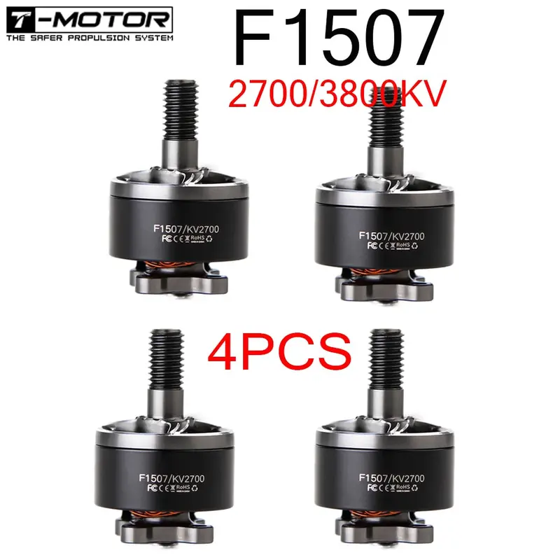 T-Motor F1507 1507 2700Kv 3-6S / 3800Kv 3-4S Brushless Motor For Cinewhoop Rc Drone Fpv Racing Cinewhoop Betafpv 1