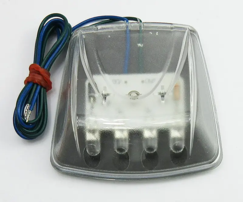 Tail Light 12V Stick On Clear Lens 1