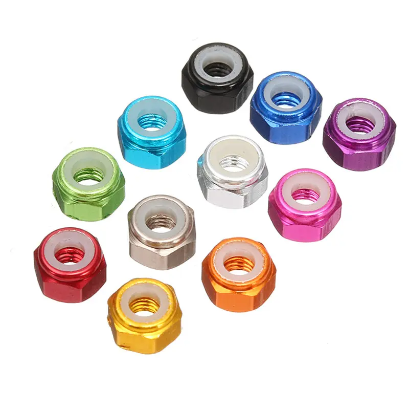 Taiwei 5Pcs M2 Self-Locking Nylon Nut For Rc Flytower Aluminum Alloy Multi Rotor Parts For Fpv Racing Rc Drone 1