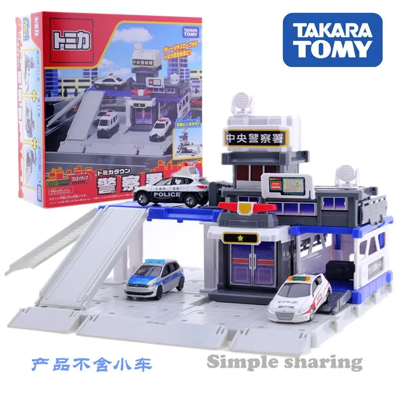 Takara Tomy Tomica Town Central Police Department Building Block Diecast Miniature Baby Toys Model Kit Hot Pop Kids Dolls 1