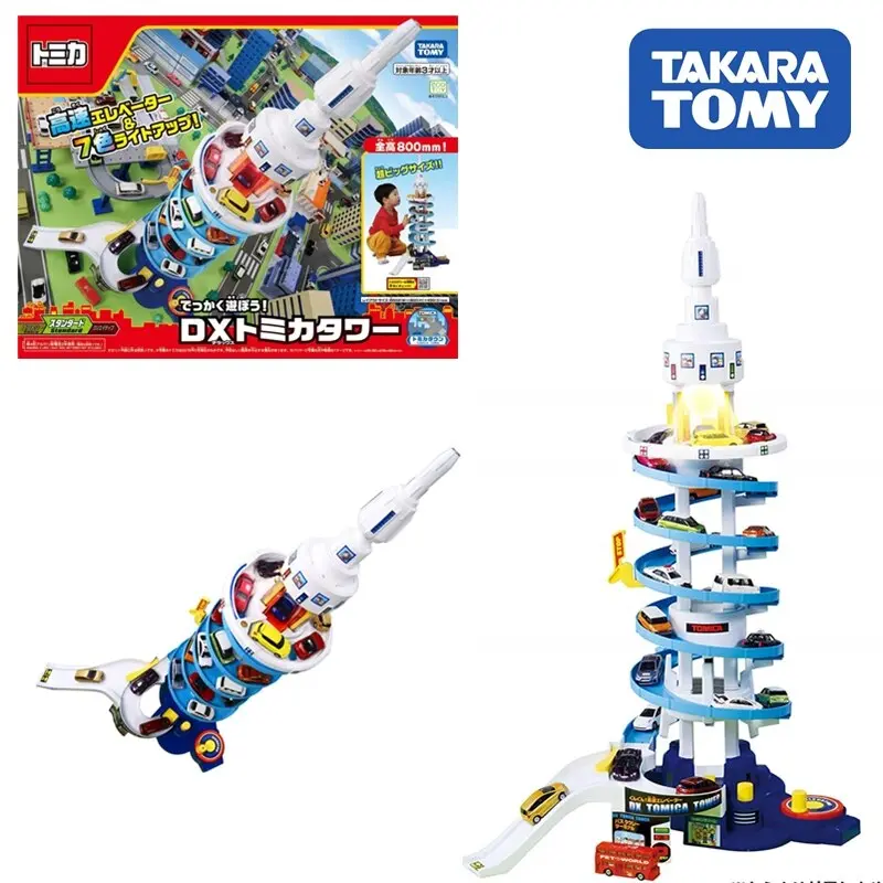 Takara Tomy Tomica Town Rainbow Tower Model Kit Hot Pop Baby Toys Building Blocks Miniature Educational Kids Bauble 1