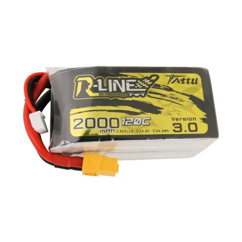 Tattu 14.8V 2000Mah 120C 4S Lipo Battery Xt60 Plug For Rc Racing Drone 1