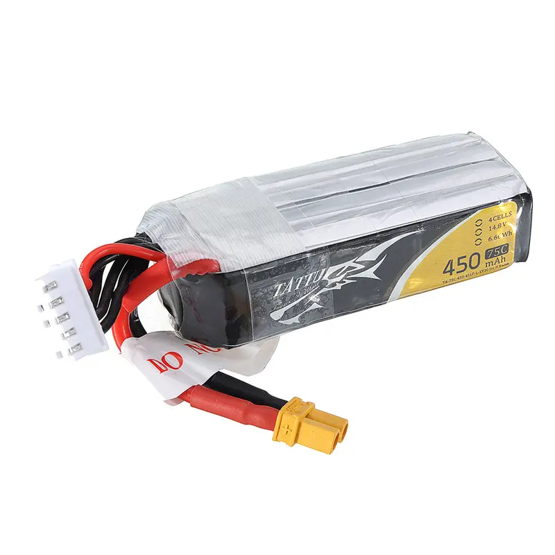 Tattu Fpv 14.8V 450Mah 45C 4S1p Lipo Battery Xt60u-F Plug For Rc Drone 2