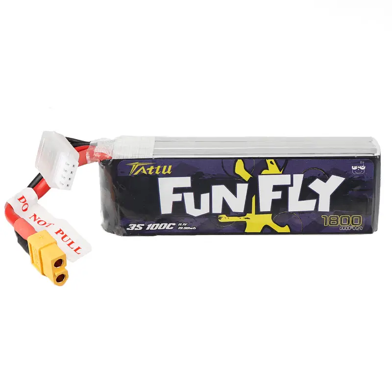 Tattu Funfly Series 11.1V 1800Mah 100C 3S Lipo Battery Xt60 Plug For Rc Drone 1