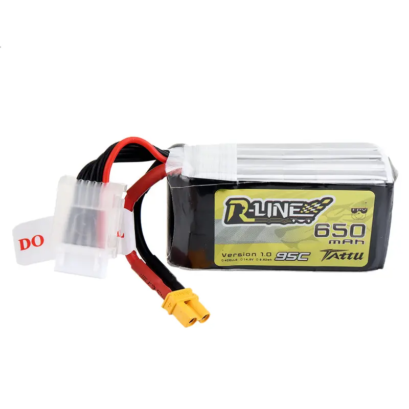 Tattu R-Line V1.0 14.8V 650Mah 95C 4S Lipo Battery Xt30 Plug For Rc Fpv Quadcopter 1