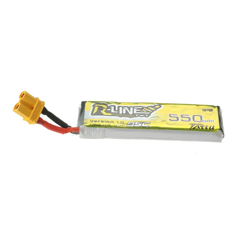 Tattu R-Line V1.0 3.7V 550Mah 95C 1S Lipo Battery Xt30u-F Plug For Rc Dronel 2