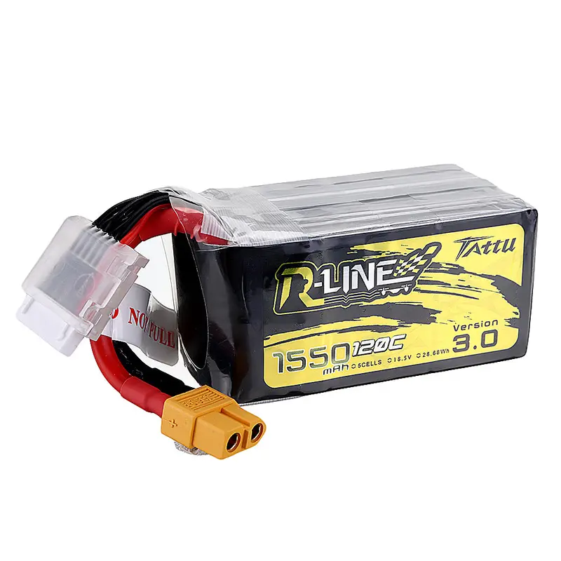 Tattu R-Line V3.0 18.5V 1550Mah 120C 5S Lipo Battery Xt60 Plug For Eachine Wizard Ts215 Drone 1