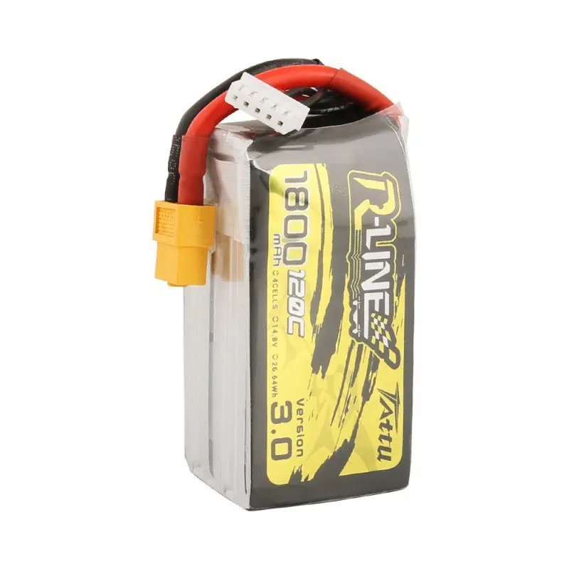 Tattu R-Line Version 3.0 14.8V 1800Mah 120C 4S Lipo Battery Xt60 Plug For Fpv Rc Drone 2