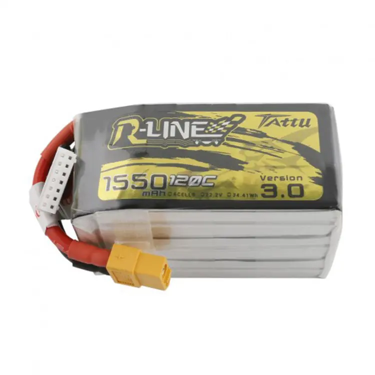 Tattu R-Line Version 3.0 22.2V 1550Mah 120C 6S Lipo Battery Xt60 Plug For Iflight Nazgul5 227Mm 6S 5 Inch Fpv Racing Drone 1
