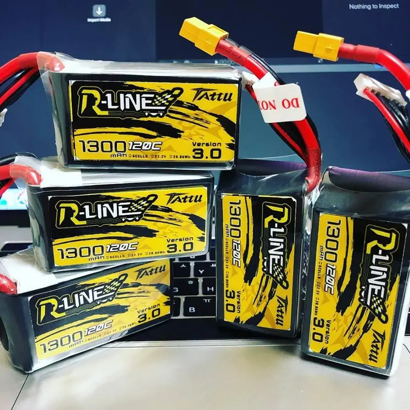 Tattu R-Line Version 3.0 V3 1300/1400/1550/1800/2000Mah 120C 4S 6S 4.2V Lipo Battery Xt60 Plug Fpv Racing Drone Rc Quadcopter 1