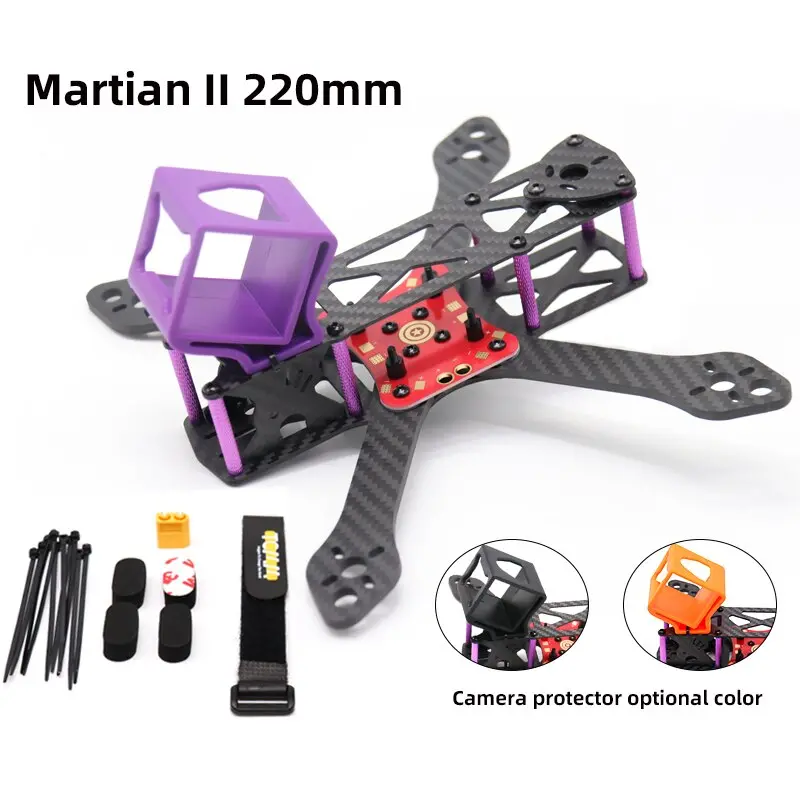Tcmmrc Fpv Frame Kit Martian Ii Wheelbase 220Mm 4Mm Arm Carbon Fiber For Racing Drone Quadcopter 1