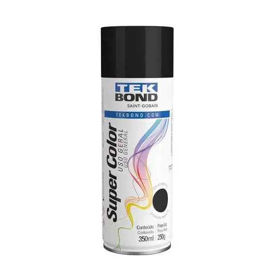 Tekbond General Purpose Spray Paint Glossy Black 350Ml 1