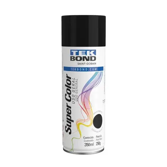 Tekbond General Purpose Spray Paint Matte Black 350Ml 1
