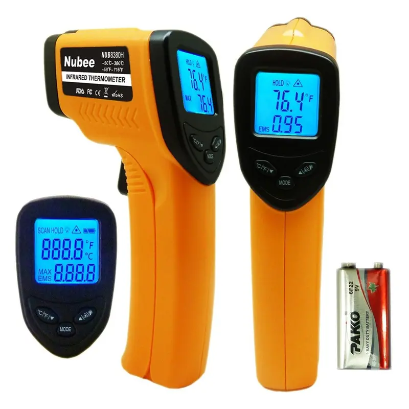 Termómetro  Láser Digital Medidor De Temperatura Con Infrarrojo 1