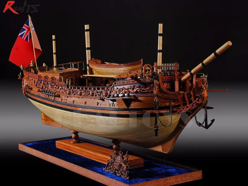 The Classic Warships Model Kits 1/30 Hms Royal Caroline 1749 Wood Battle Ship British Royal Caroline Sail Boat Model Kit 1