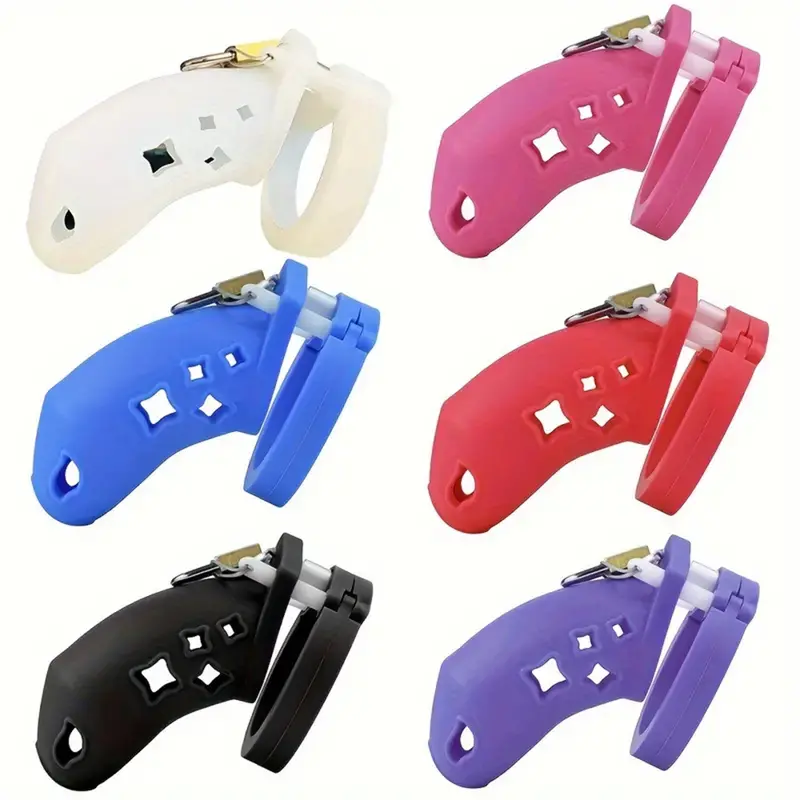 The Master Soft Silicone Hollow Chastity Cage. 1