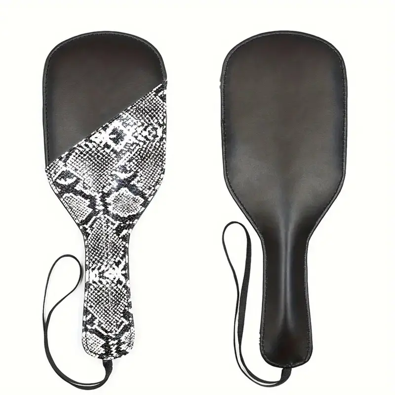 The Sting Pu Leather Snakeskin Spanking Paddle. 1