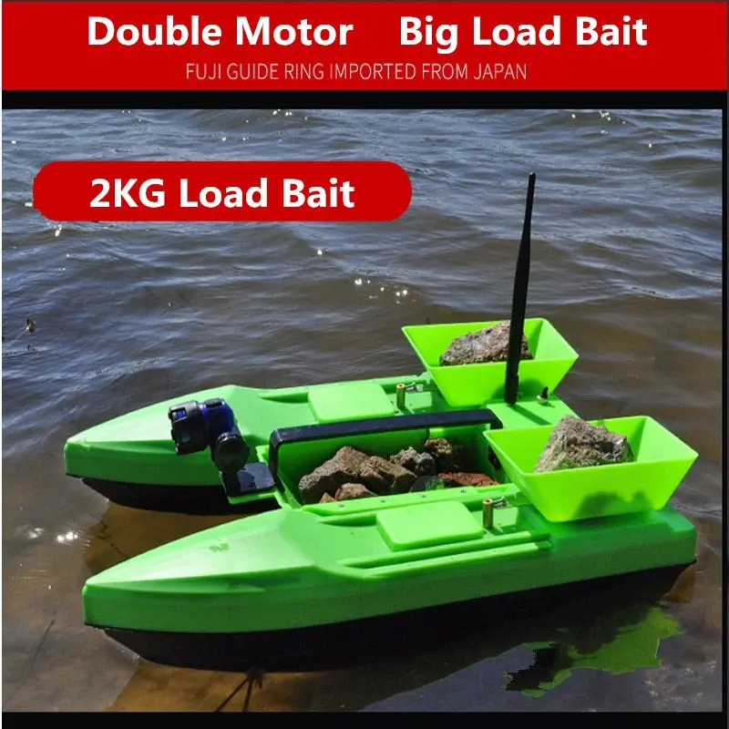 Three Cabin Bait Boat Wireless Remote Control 500M 2Kg Load-Bearing Profession For Fishing 1