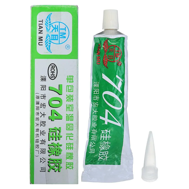 Tian Mu 704 High Temperature Rubber White Waterproof Insulation Silicone Sealing Adhesive Glue 1