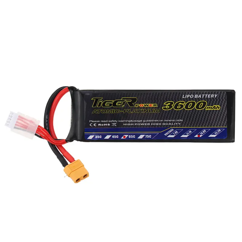 Tiger Power 14.8V 3600Mah 65C 4S Lipo Battery Xt60 Plug For Rc Model 1