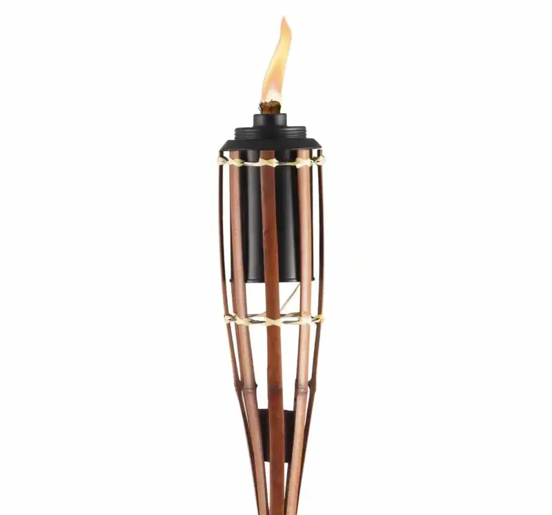 Tiki 57 In. Torch Tahiti Bamboo Brown Torch 1