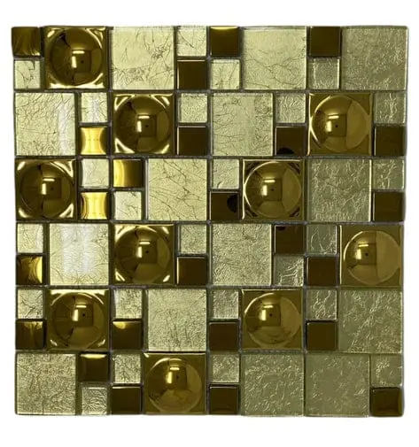 Tile: Mosaic Ball Brown (9 Pcs/Box) 1