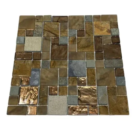 Tile: Mosaic Slate Brown 12"X12" (11Pcs/Box) 1