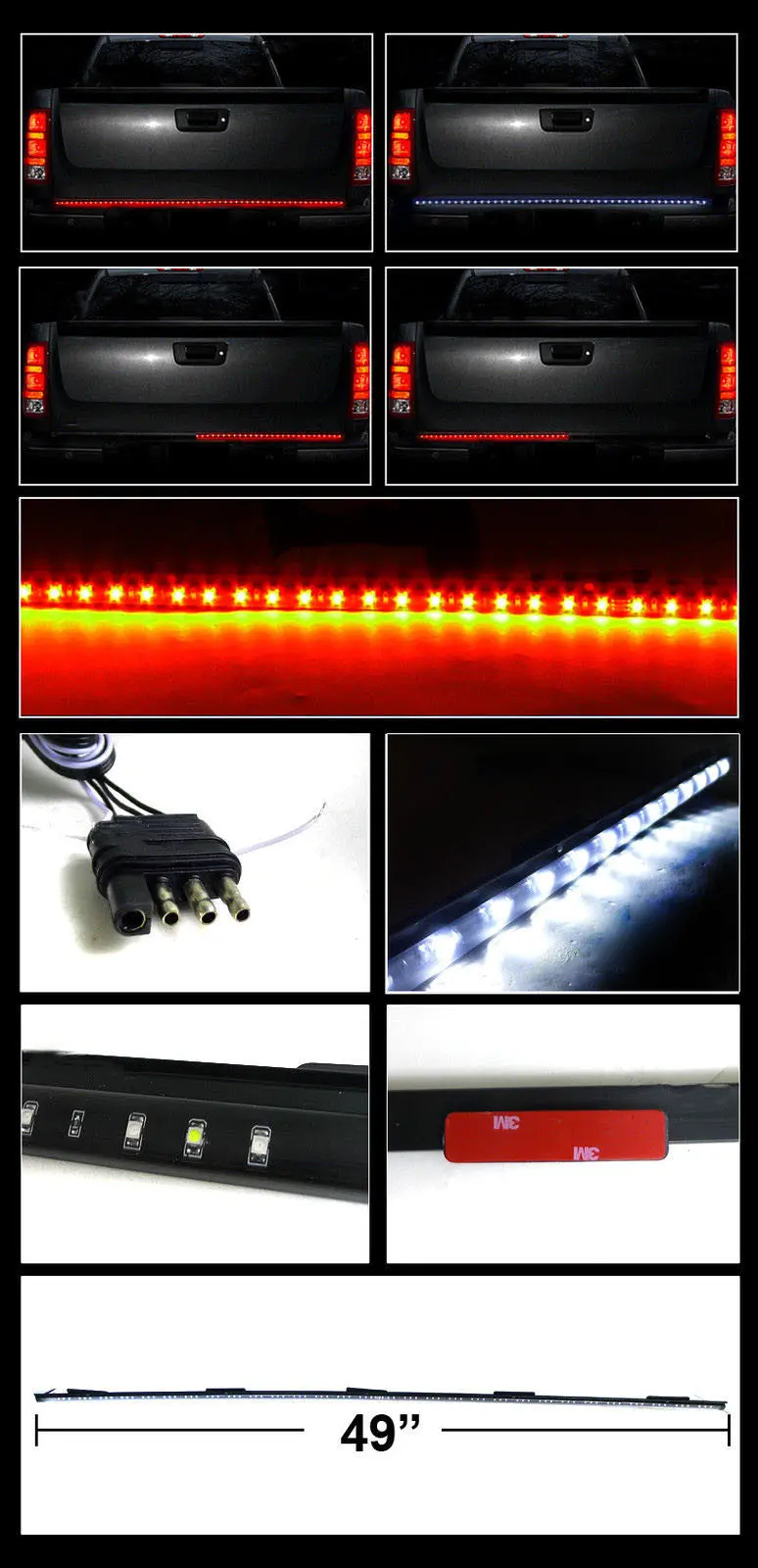 Tira De Luz Trasera De Freno 49" Chevrolet Avalanche 2004 2