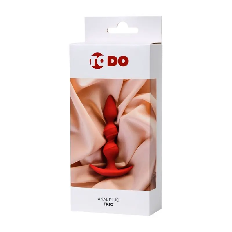 Todo Anal Plug Trio Fire Engine Red. 1