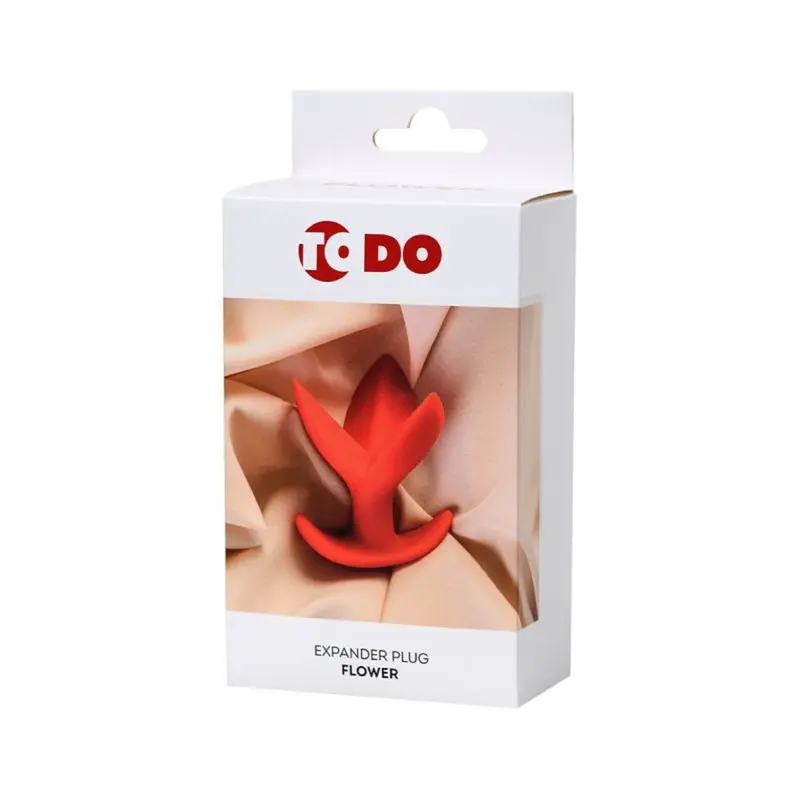 Todo Red Flower Expanding Anal Plug. 1