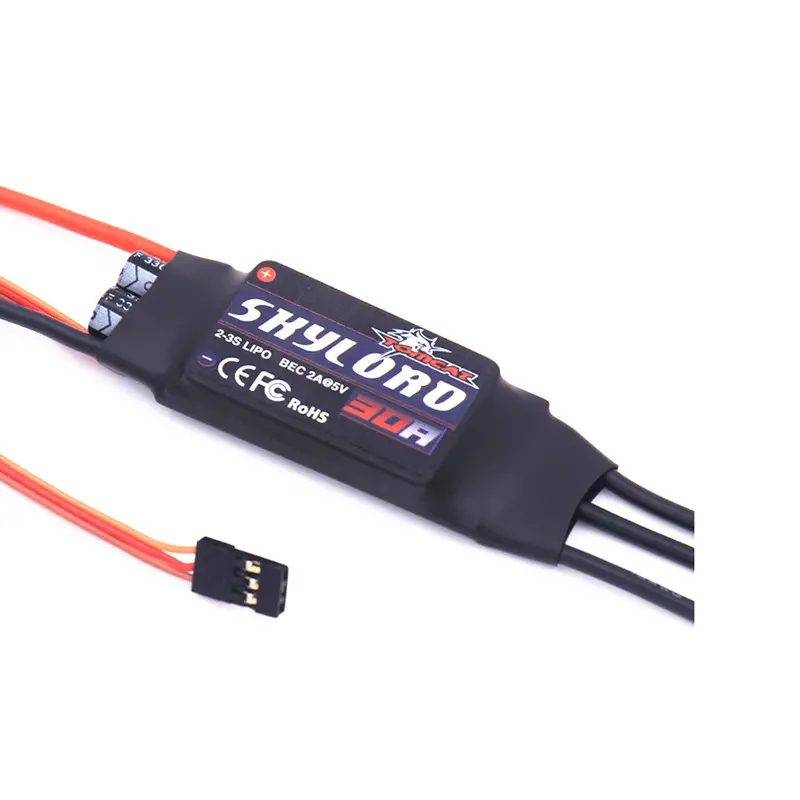Tomcat Skylord 30A Brushless Esc With 2-3S Lipo Bec 2A@5V For Rc Airplane Spare Part 1