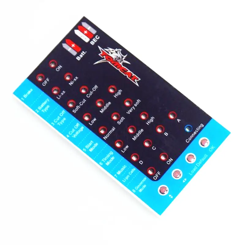 Tomcat Skylord Rc Aircraft Rc Airplane Brushless Esc Parameter Programming Card Program Card 1