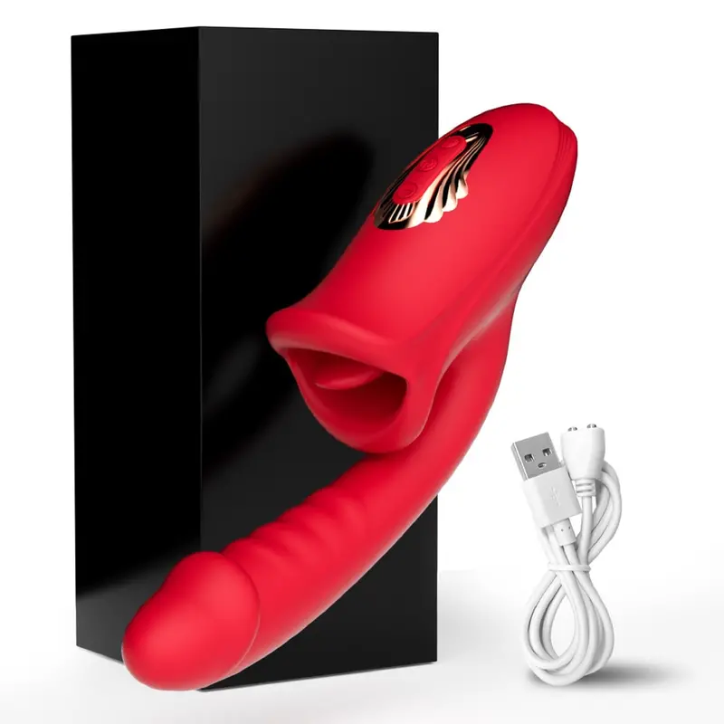 Tongue Licking 2 In 1 Vibrator 1