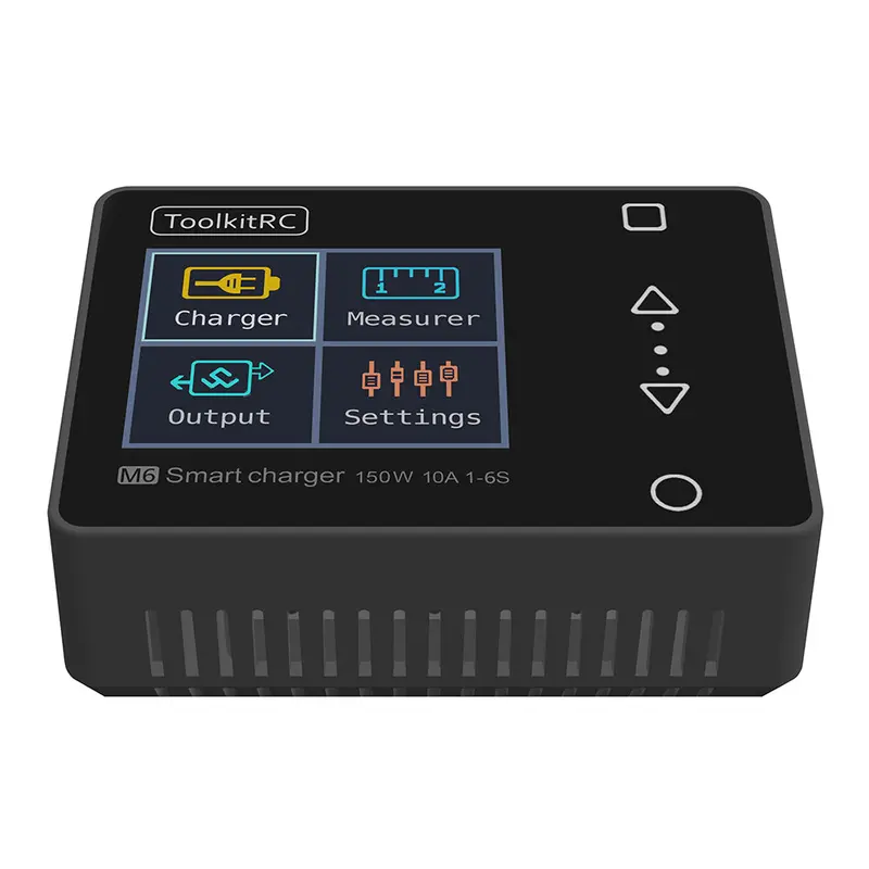 Toolkitrc M6 Dc 150W 10A Lcd 2-6S Lipo Battery Smart Balance Charger Discharger With Voltage Servo Checker Receiver Signal Tester Quick Charger Function 1
