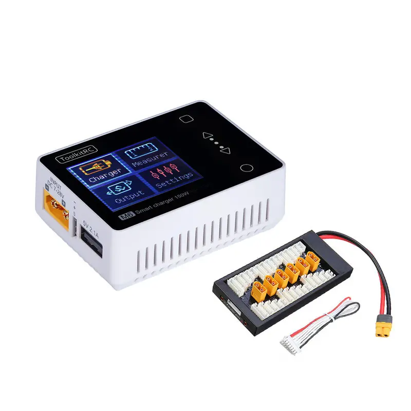 Toolkitrc M6 Mini 150W 10A Smart Battery Charger With Xt60 Charger Board For 2-6S Lipo Battery 1