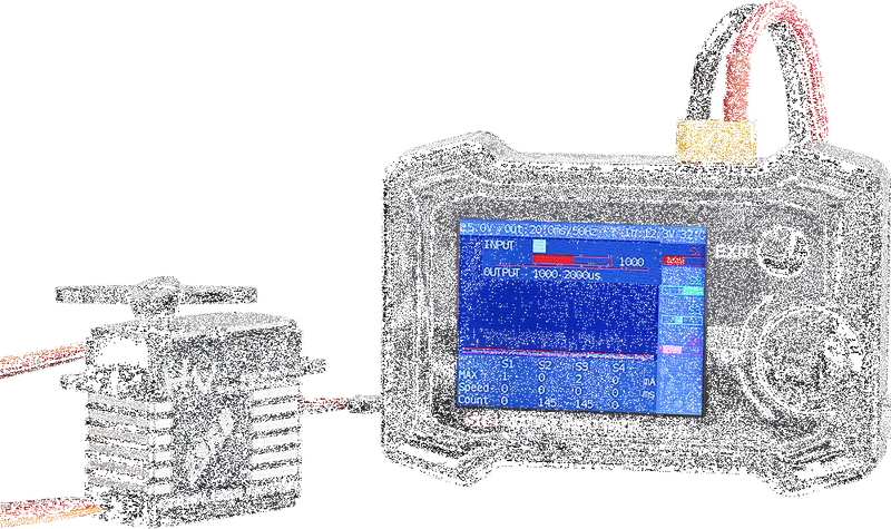 Toolkitrc St8 8Ch 100W 2A 7-28V Lcd Servo Special Tester Pwm/Ppm/Sbus Signal Speed Liner Step Servo Analyzer With 4-Ways Independent Program Signal 1