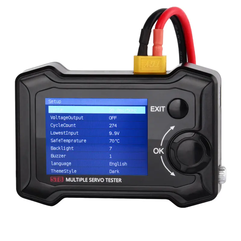 Toolkitrc St8 8Ch 100W 2A 7-28V Lcd Servo Special Tester Pwm/Ppm/Sbus Signal Speed Liner Step Servo Analyzer With 4-Ways Independent Program Signal 2