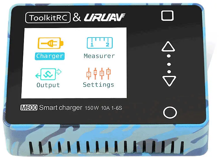 Toolkitrc & Uruav M600 150W 10A Dc Mini Smart Lcd 1-6S Lipo Battery Balance Charger Discharger With Voltage Servo Checker Receiver Signal Tester Quick Charger Function 1