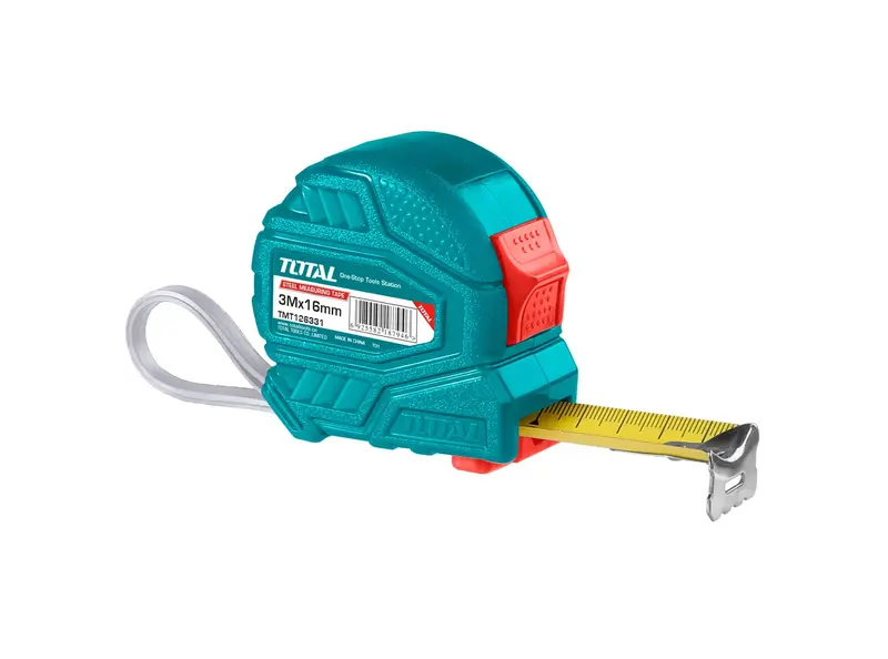 Total  3M/10Ft (3Mx16mm) Double Button Steel Measuring Tape- Tmt126331 1