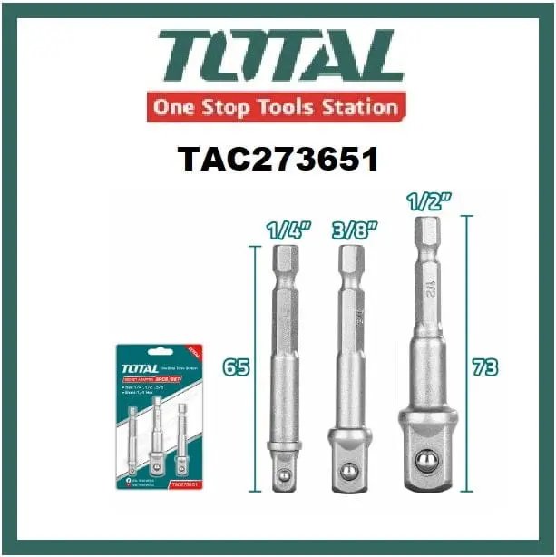 Total 3Pcs  Socket Adaptor Tac273651 1