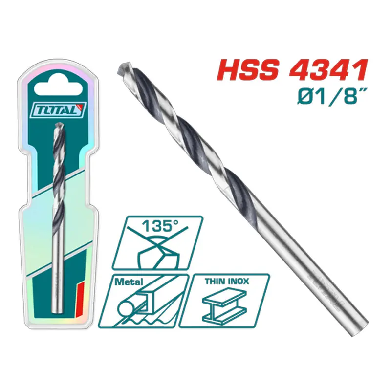 Total 4341 Hss Drill Bit 1/8" Tac1208014 1