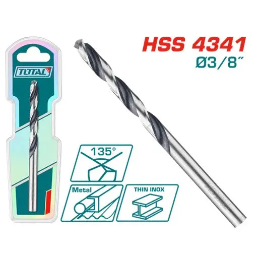 Total 4341 Hss Drill Bit 3/8" Tac1200834 1