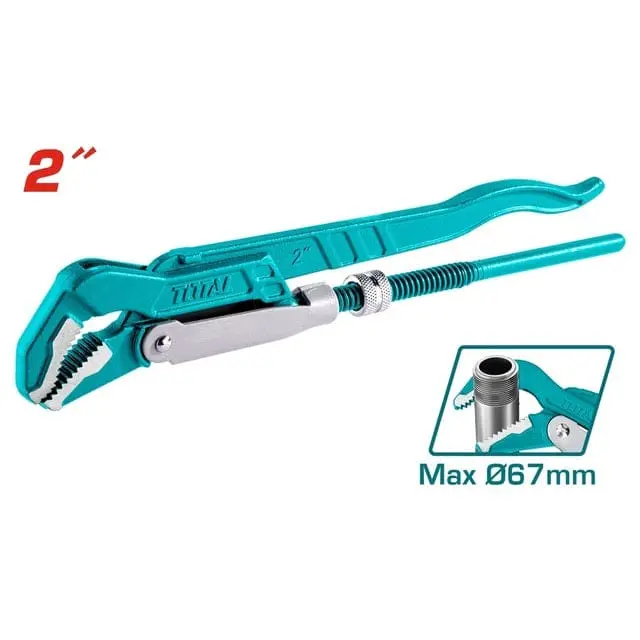 Total 45° Heavy Duty Swedish Pipe Wrench 2'' -Tht172023 1